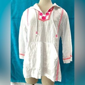 Tommy Bahama linen hoodie tunic size M. Excellent condition